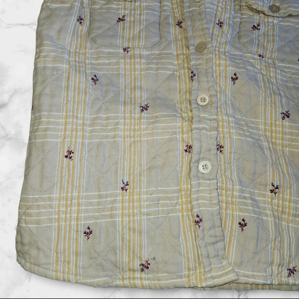 Roxy Quilted Button Down Flannel - image 5